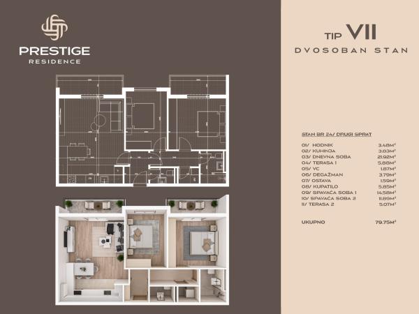 Prestige Residence - A -- stan 24