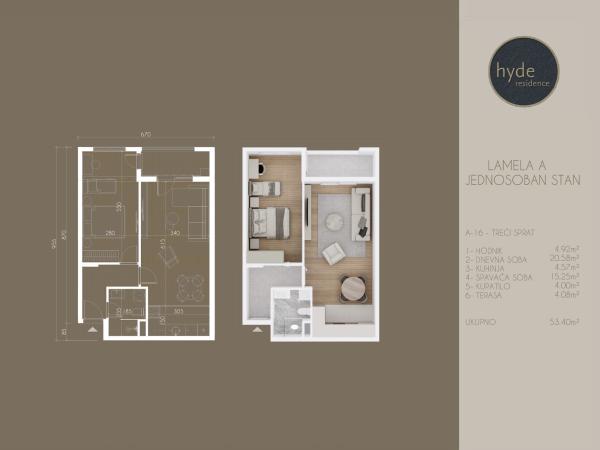 Hyde Residence - lamela A -- stan 16