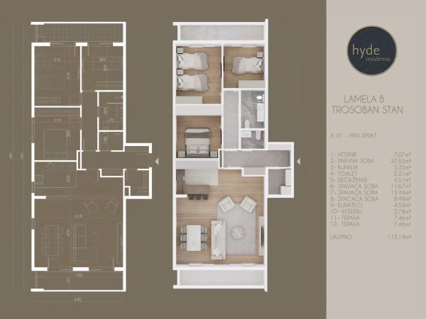 Hyde Residence - lamela B - stan 01