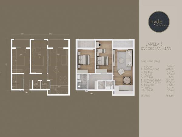 Hyde Residence - lamela B -- stan 03